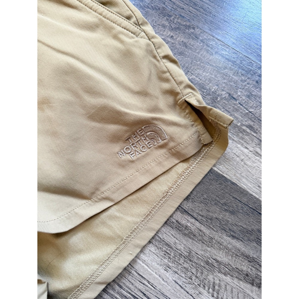 The North Face Aphrodite 2.0 Shorts Womens Small Tan Excellent Hiking Outdoor - Picture 4 of 7